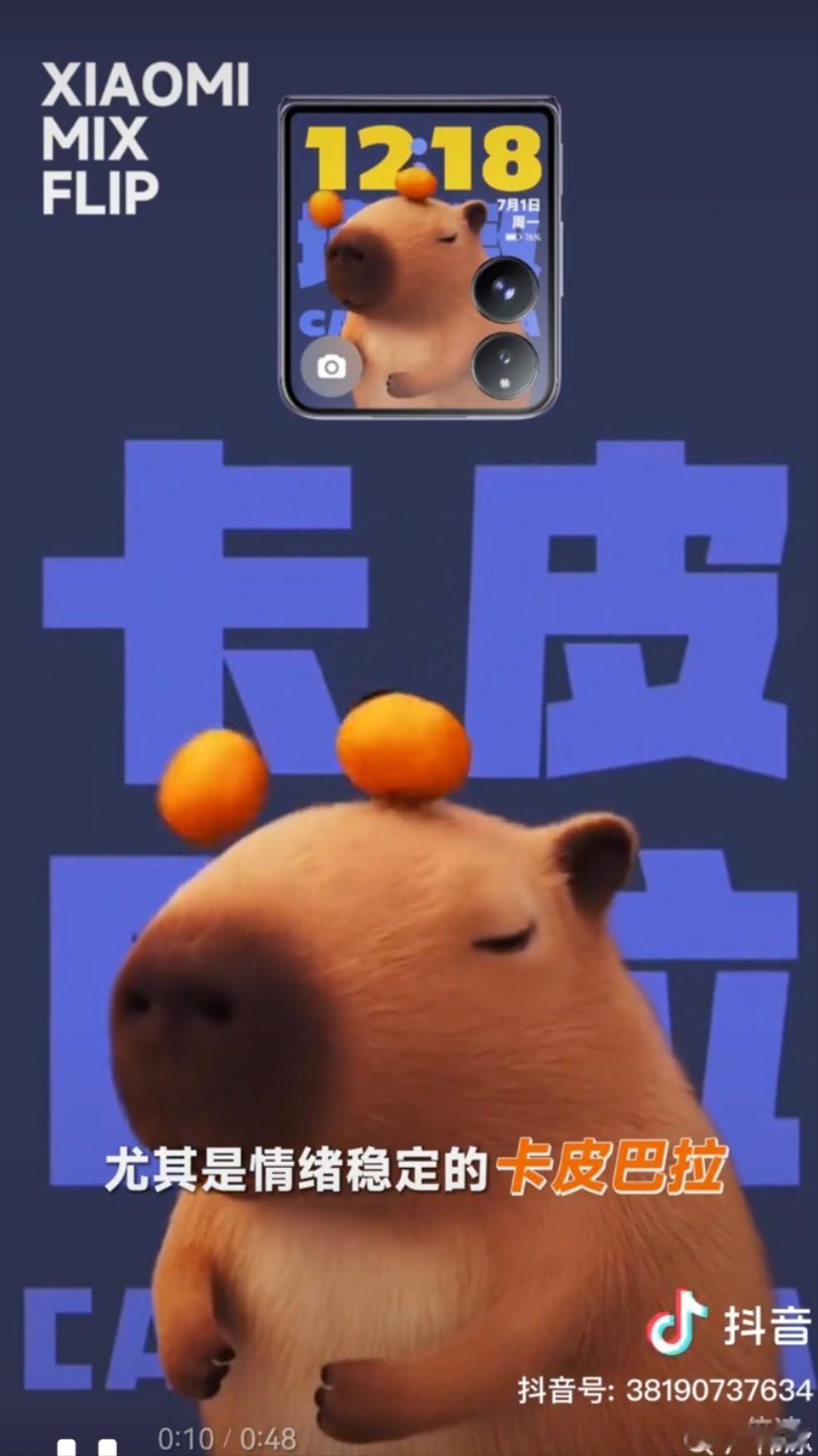 快看看我看到了什么？有没有和我一样被小米MIX Flip 2外屏这个锅盖头鸟宠物