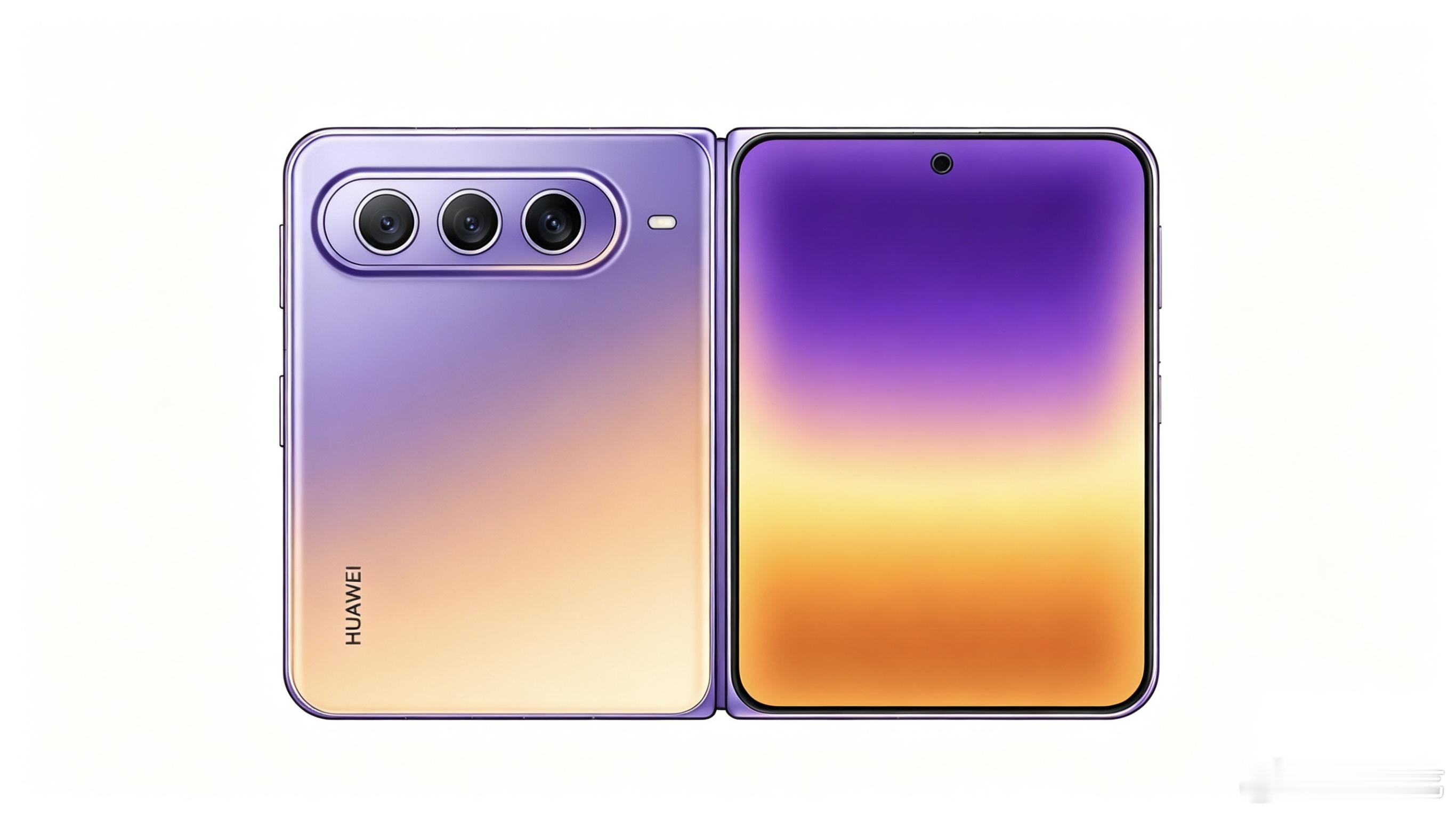 华为大阔折设计图曝光华为大阔折真机出来了。