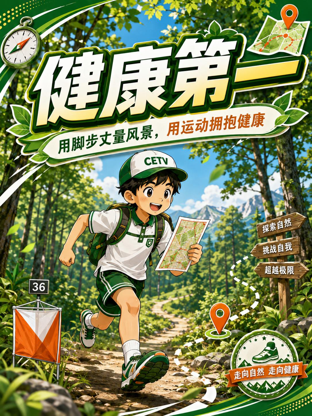 户外定向运动，在山野与阳光之间尽情奔跑，让每一次出发，都成为守护青少年身心健康的