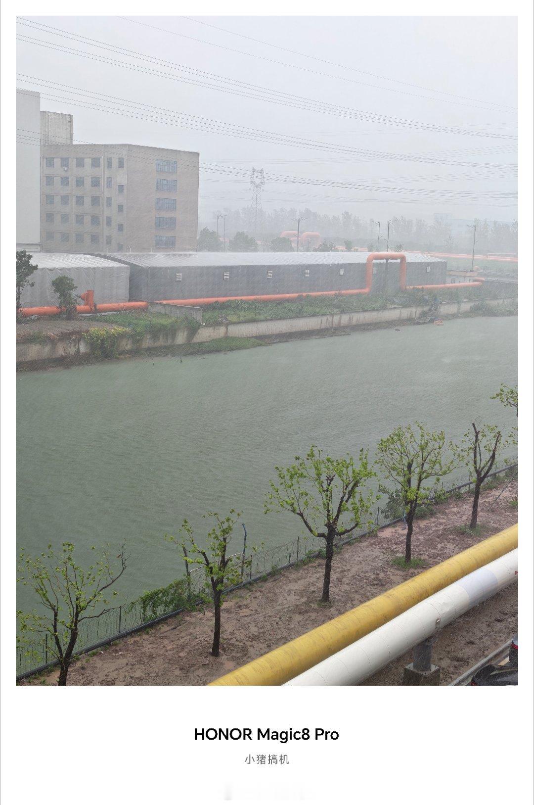 白海豚最大可能登陆地点地点绍兴，这次白海豚雨水比较充足，我们公司这里大风大雨没停