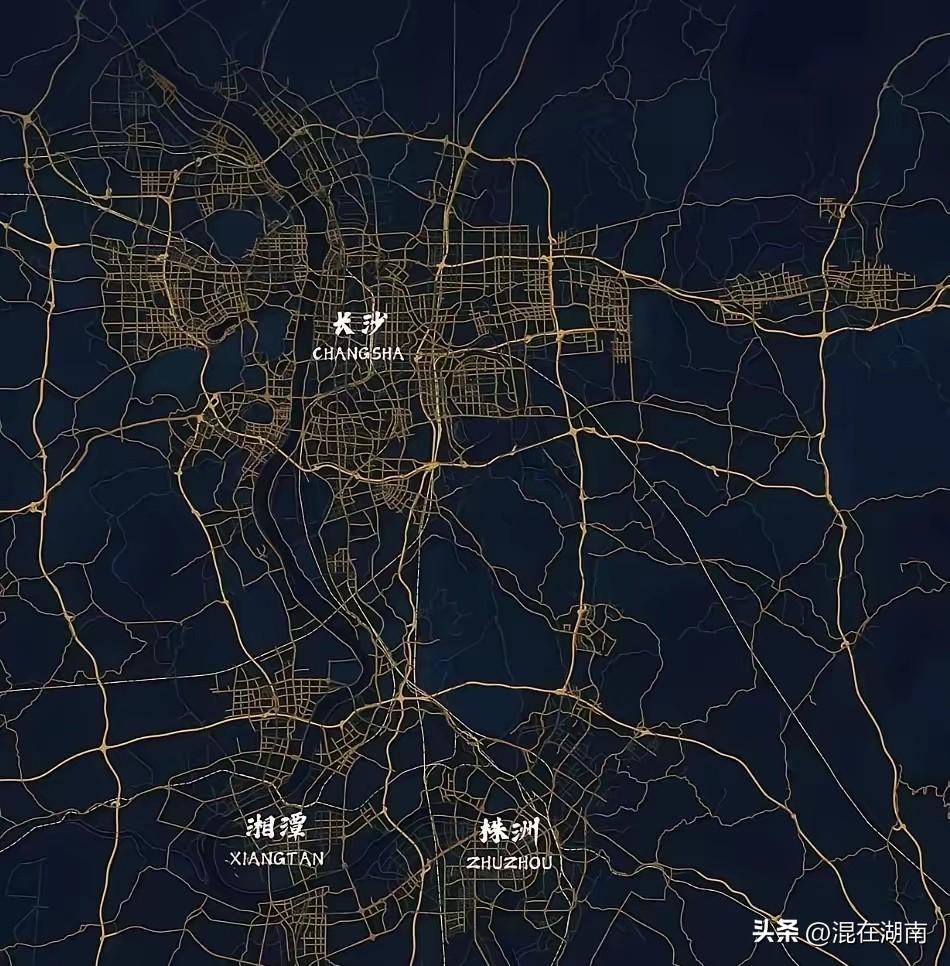 长株潭已经连成一个大城市啦！