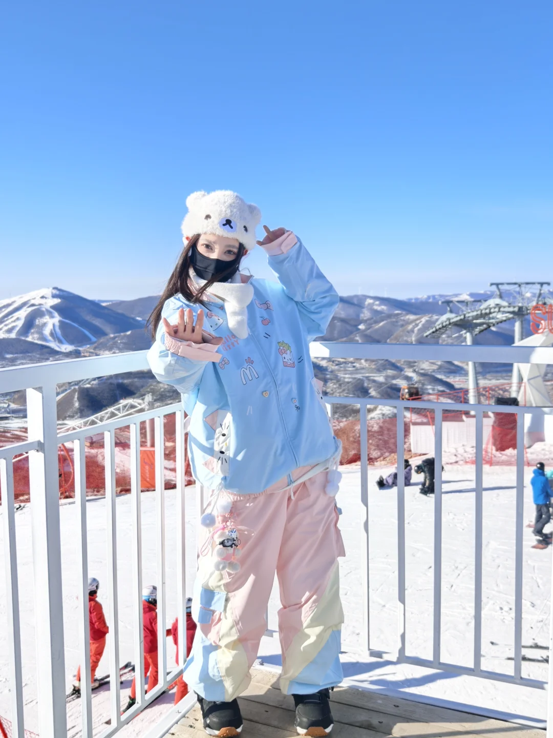 被问爆的奶fufu雪场穿搭💙