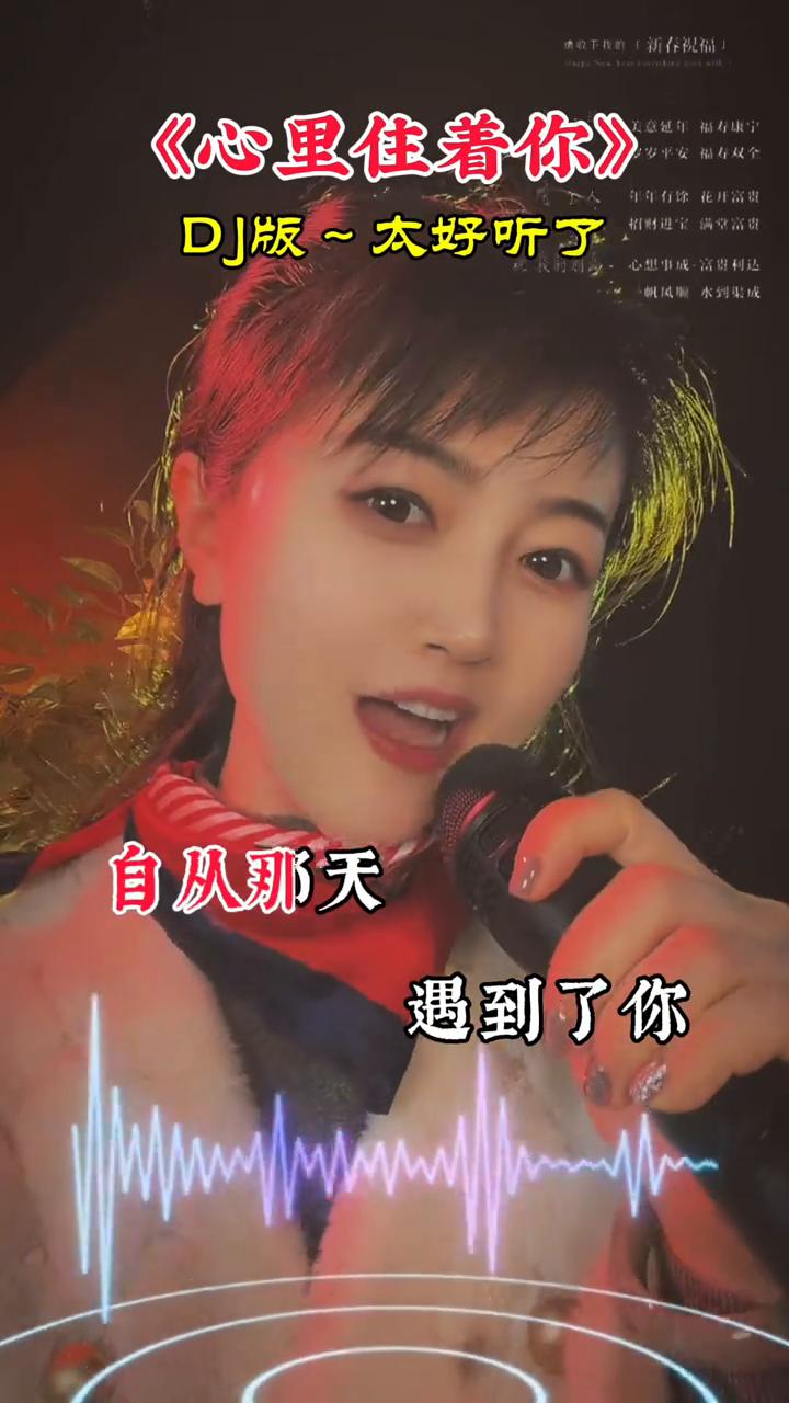 《心里住着你》DJ版，太好听了。
自从那天遇到了你，我就深深爱上了你。你的微笑那