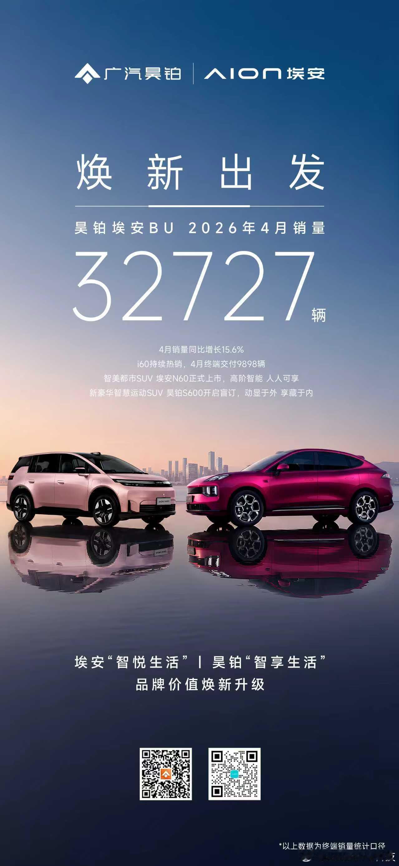 昊铂埃安双品牌焕新出发！新车接力上市!N60高阶智能人人可享！昊铂S600盲订开