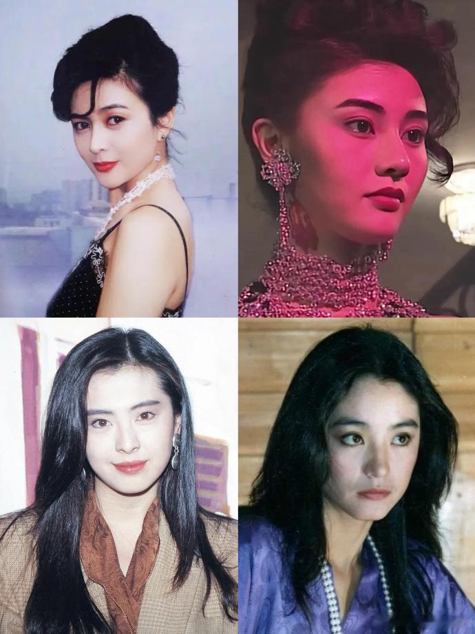 港圈四大美女颜值各具特色，李嘉欣混血明艳，关之琳美艳灵动，林青霞英气逼人，王祖贤