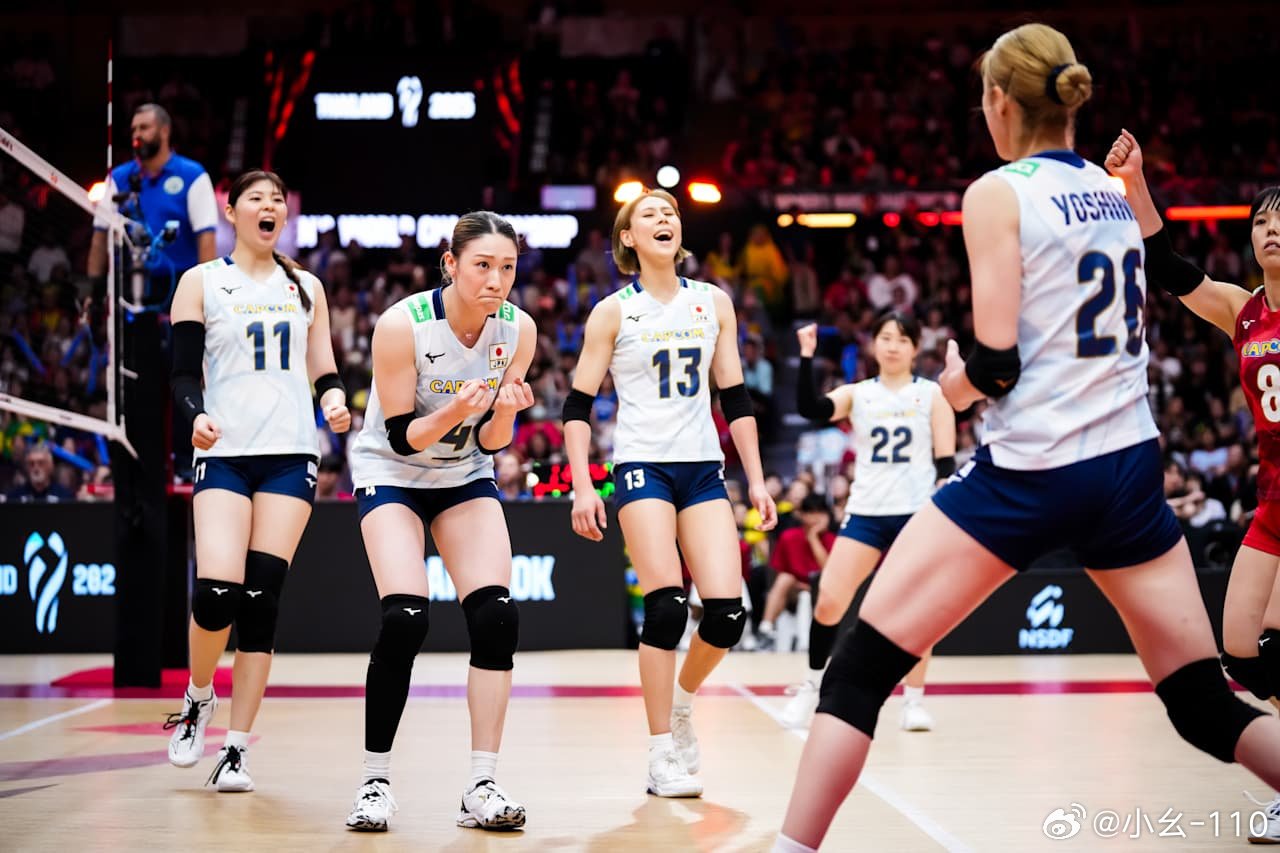 2025女排世锦赛 第63场，季军战日本2-3不敌巴西，五局比分：12-2517