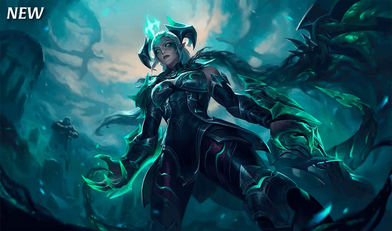 LOL新版希瓦娜皮肤原画：新旧对比英雄联盟