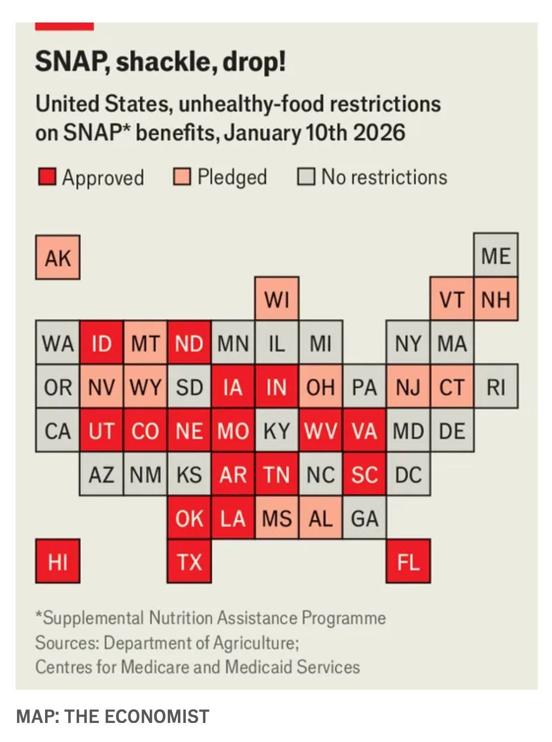 美国各州正推动“让美国再次健康”（MAHA）政策，由卫生部长小罗伯特·肯尼迪倡导