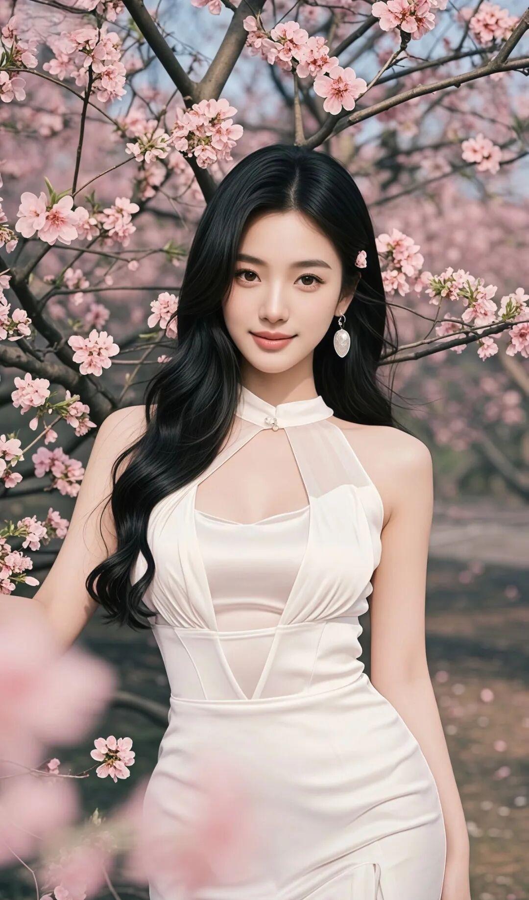 美女九宫格美女自拍写真 九宫格写真 九宫格时尚大片 桃花朵朵