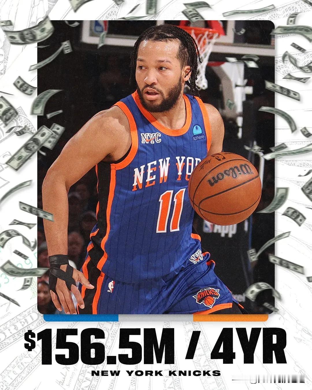 NBA休赛期续约：

斯科蒂·巴恩斯：
• 5 年，2.24 亿美元（4480 