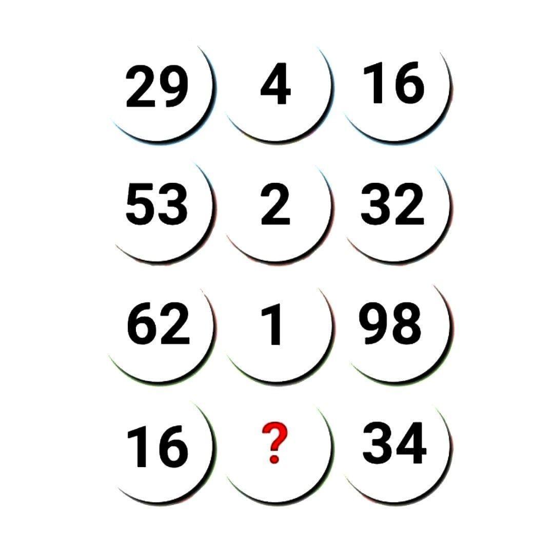 新的数字谜题来啦！这一堆带圈数字藏着神秘规律，每行三个数：29、4、16 是一组