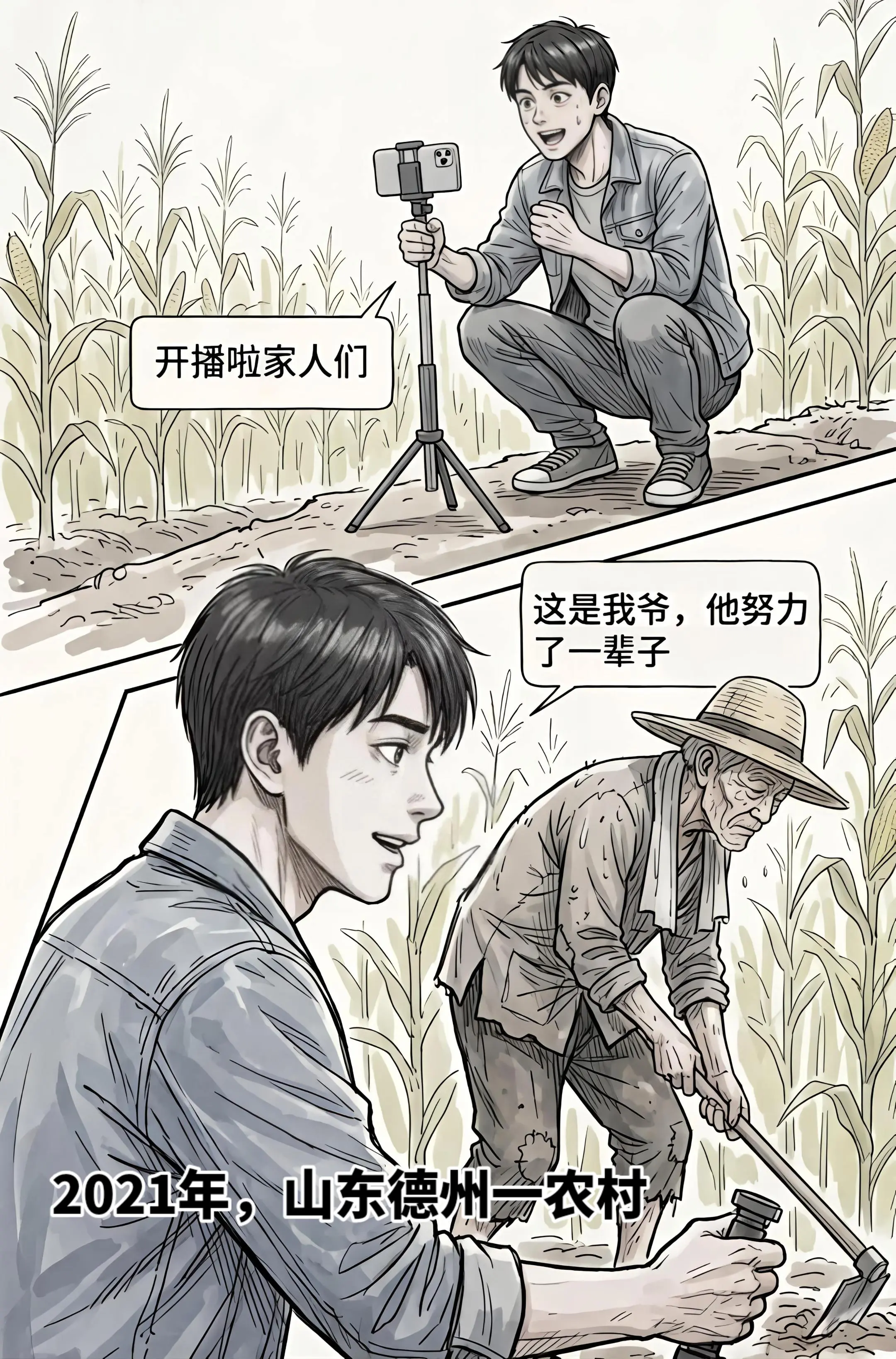 他拼命想撑起家，却被家人当成疯子。