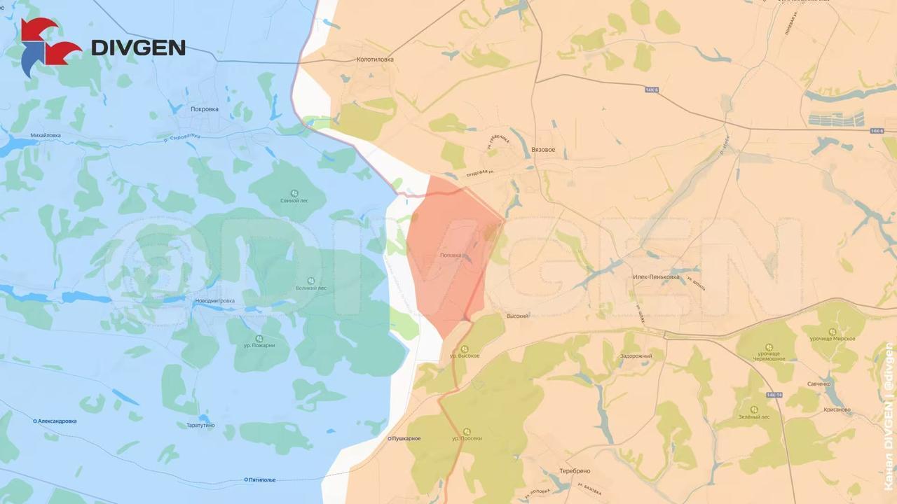 苏梅方向，俄罗斯北部集群宣布控制了克拉斯诺皮利亚方向的波波夫卡村，之前俄军多次从