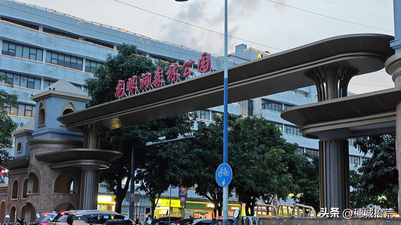 龙洞步行街前，有一座中式的龙洞牌坊，样子跟天河客运站旁的元岗牌坊一样，我怀疑，是
