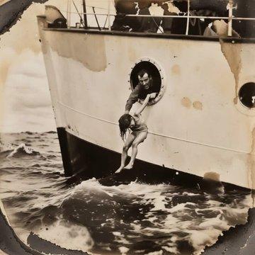 1917年10月，一艘载着意大利移民前往纽约的客轮遭遇了大西洋的猛烈风暴。船上有