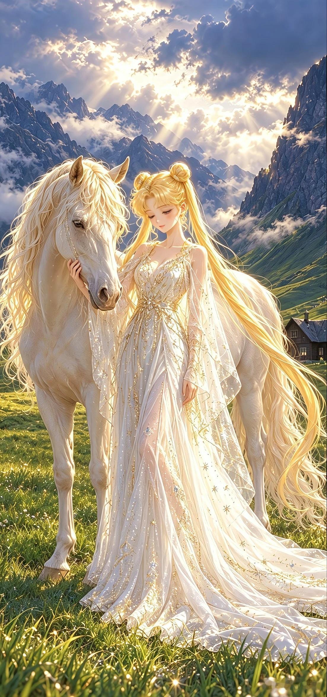 次元新星计划动漫点评团美少女战士动漫[超话]美少女战士，月亮公主的草原风情，高贵