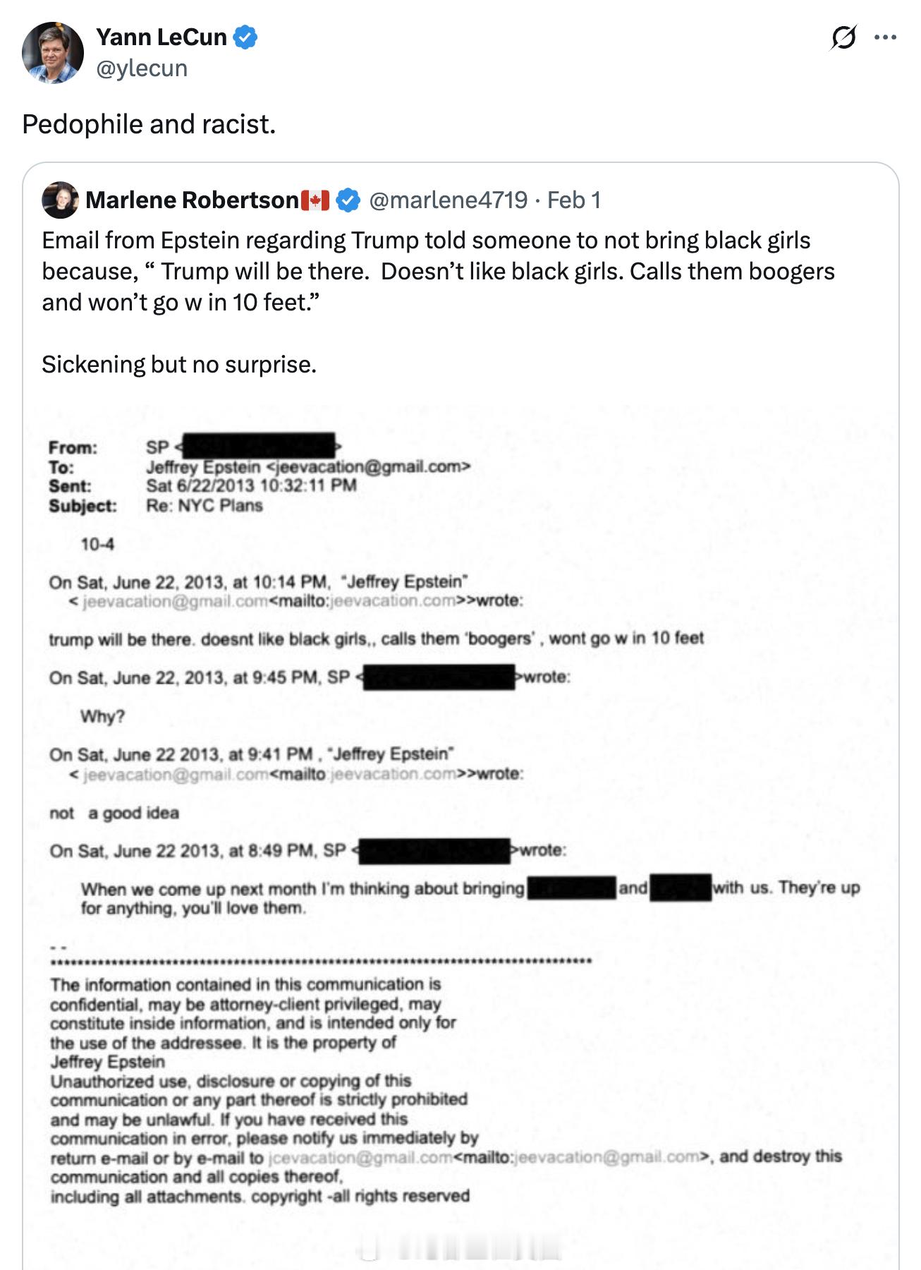 心疼杨立昆，又被P图骗了。🤣 