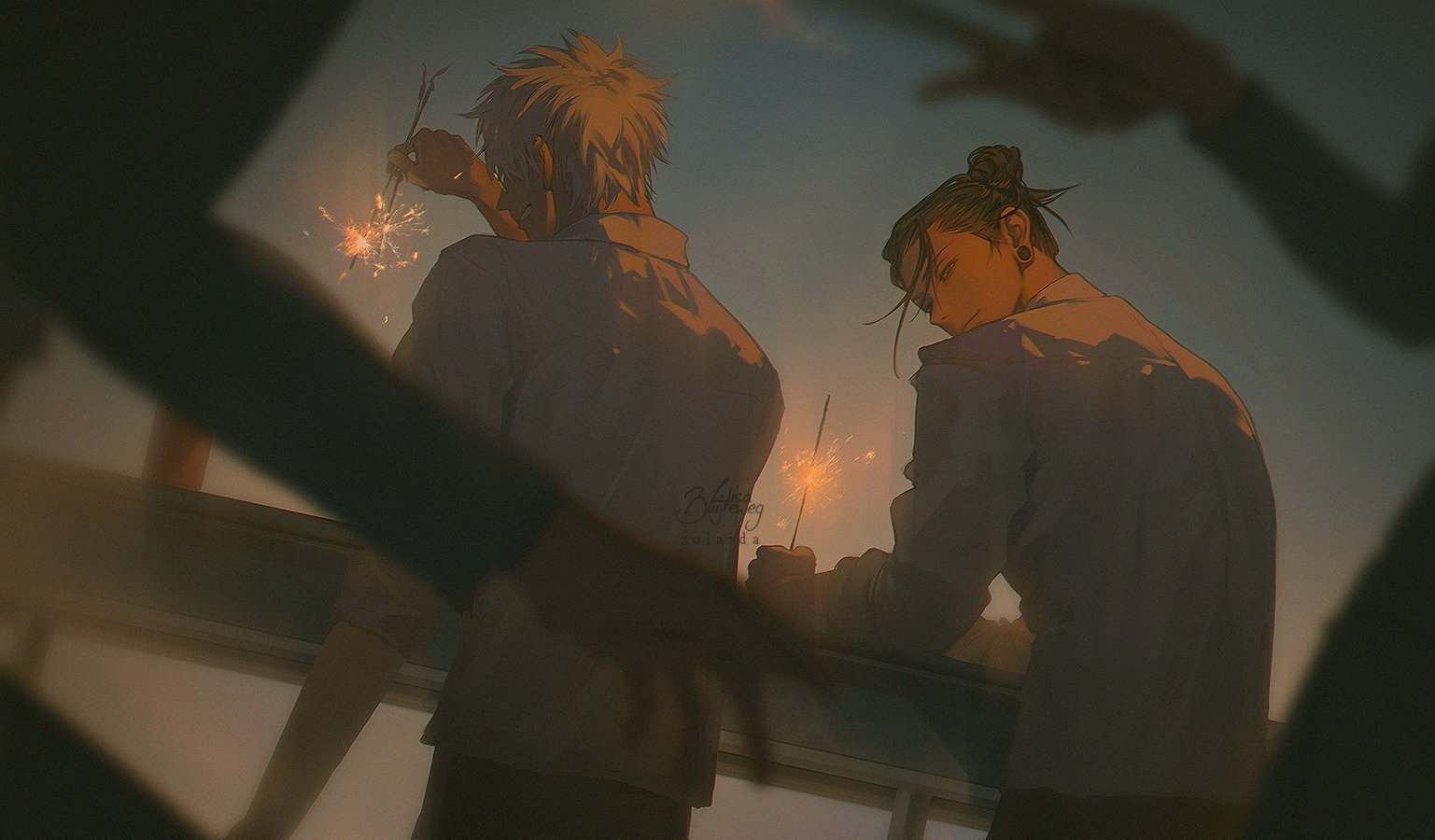 咒术回战 五夏[干饭人]画师：artofzolaida ​​​