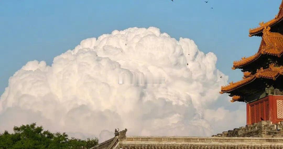 这种云团是什么云？据北京日报报道，气象专家介绍，有的是“浓积云”，有的可以称之为