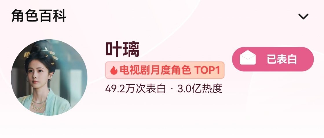 白鹿白鹿单人角色叶璃热度值破3e白鹿伟大，白鹿粉丝伟大！同时多多在🪿站内搜索莫
