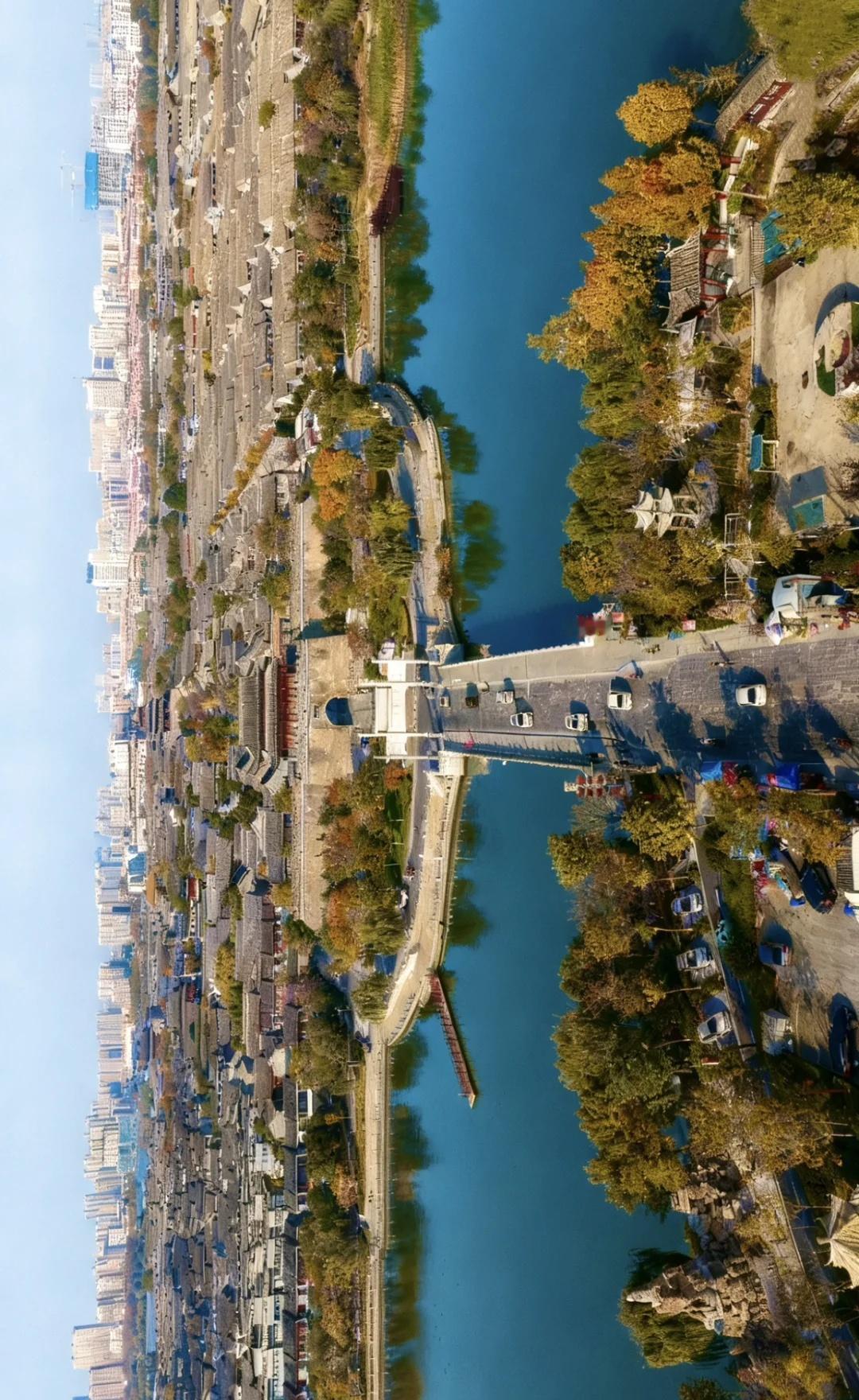 要不是跟着《航拍中国》我也想不到这是山东‼️
世界水城看威尼斯，中国水城看聊城