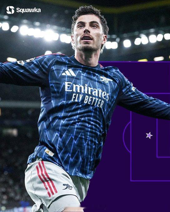 葡萄牙体育0比1阿森纳 哈弗茨绝杀 哈弗茨对阵葡萄牙体育队的数据表现：出场时间：