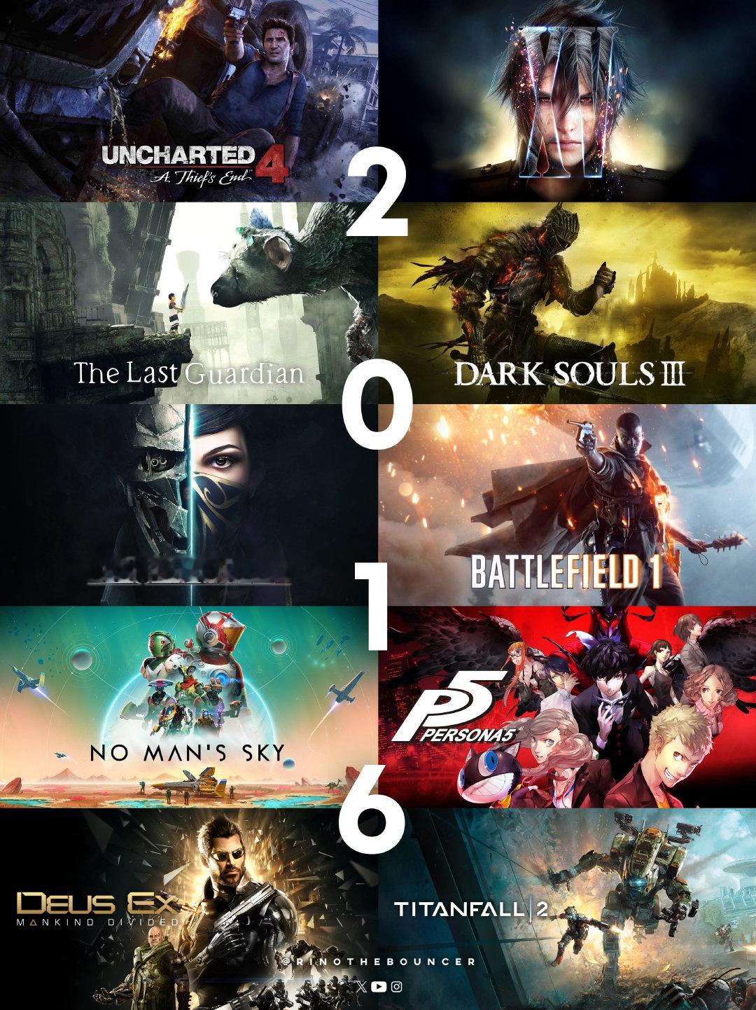 原来《黑暗之魂3》和《泰坦陨落2》已经是十年前的游戏了（X：RinoTheBou