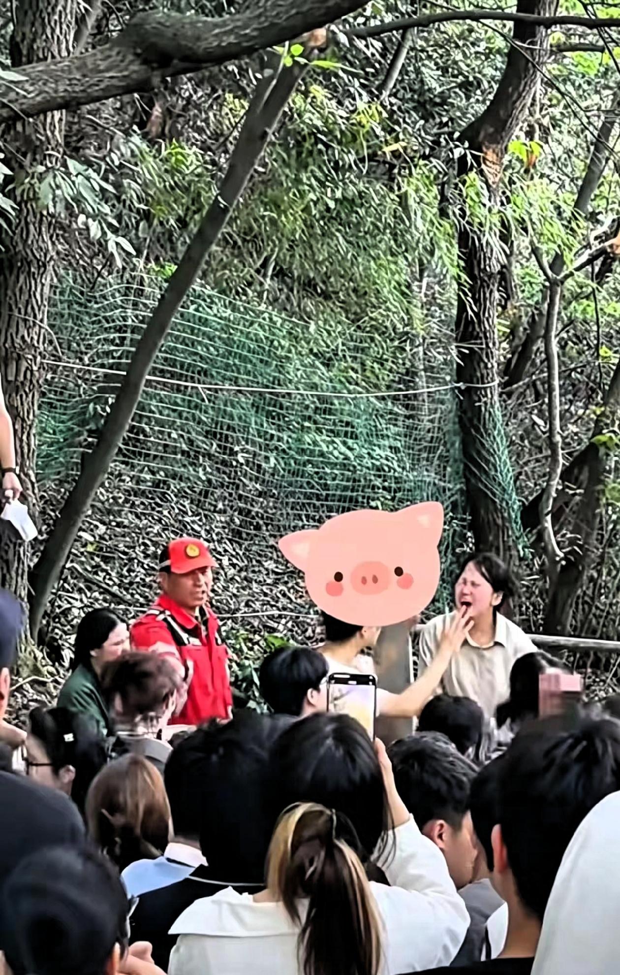 男朋友带着女朋友的闺蜜去爬杭州北高峰，女朋友带着另一个闺蜜也去爬山了，但这四个人