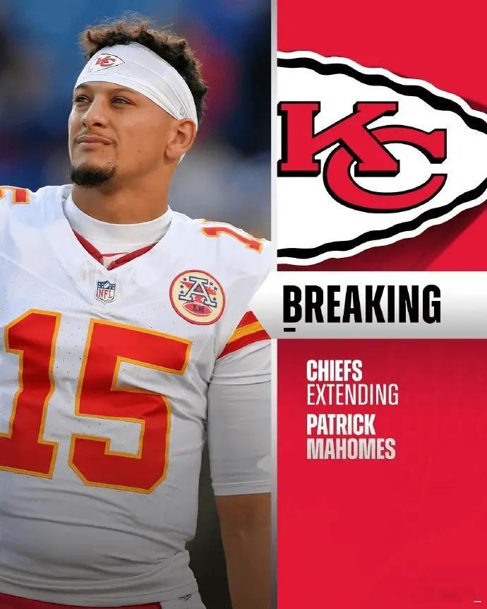 5.0475亿美元！NFL历史首份“5亿合同”诞生，马霍姆斯续约至2033年！堪