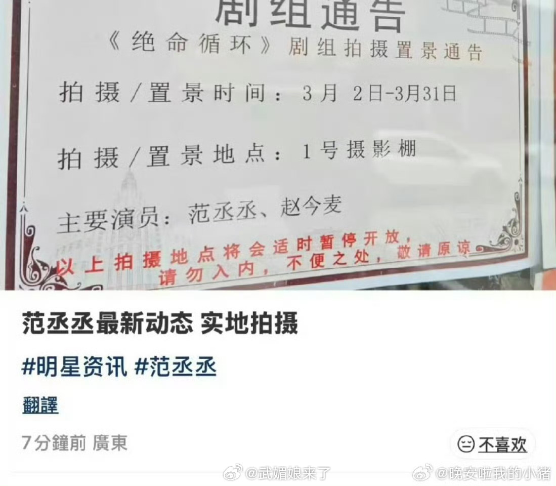 《绝命循环》范丞丞、赵今麦，这个组合不错哎 