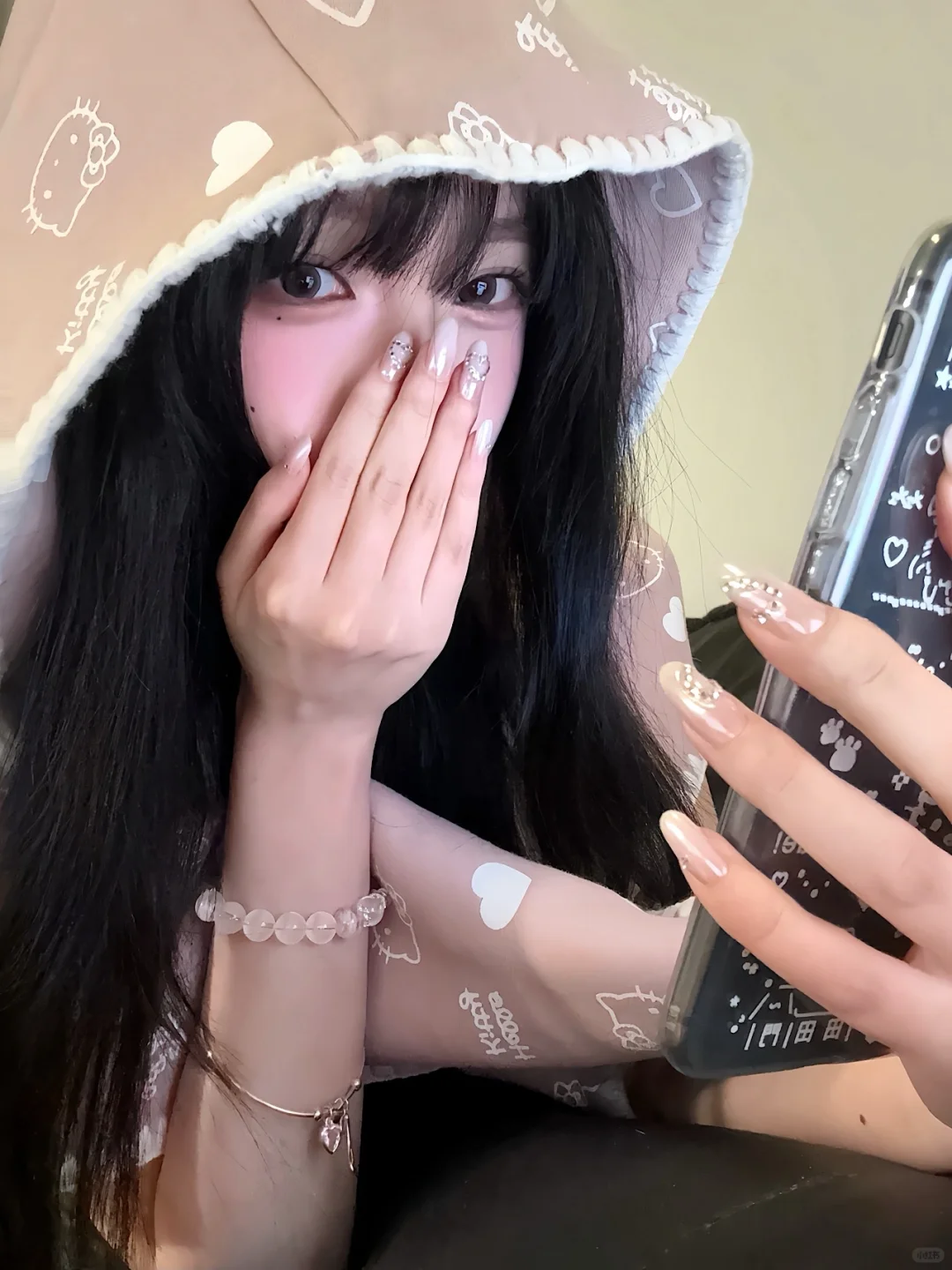 看看我的新美甲🤍 ᴗ͈  。 ᴗ͈
