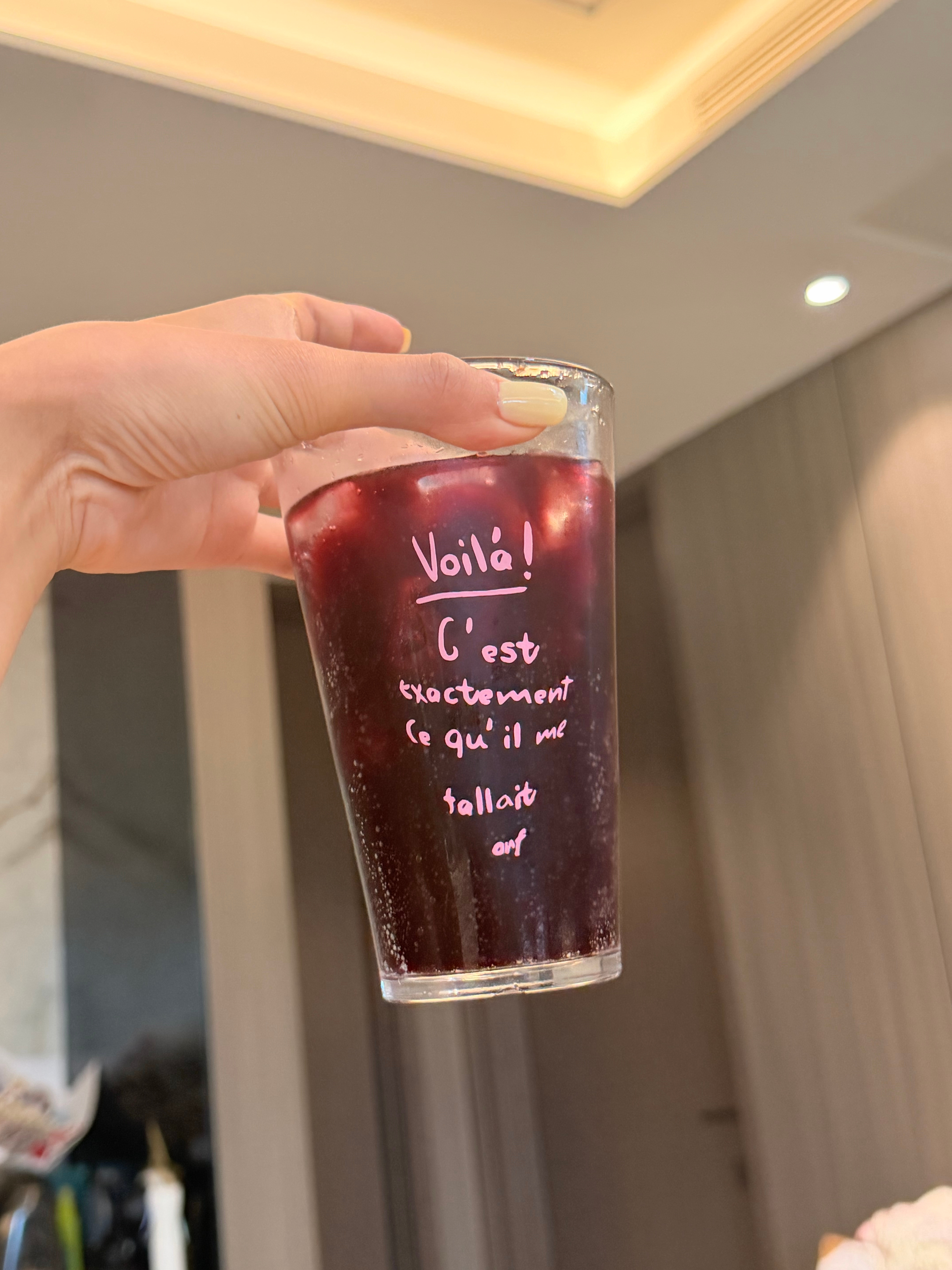 桑葚汁+冰块🧊好好喝！ 