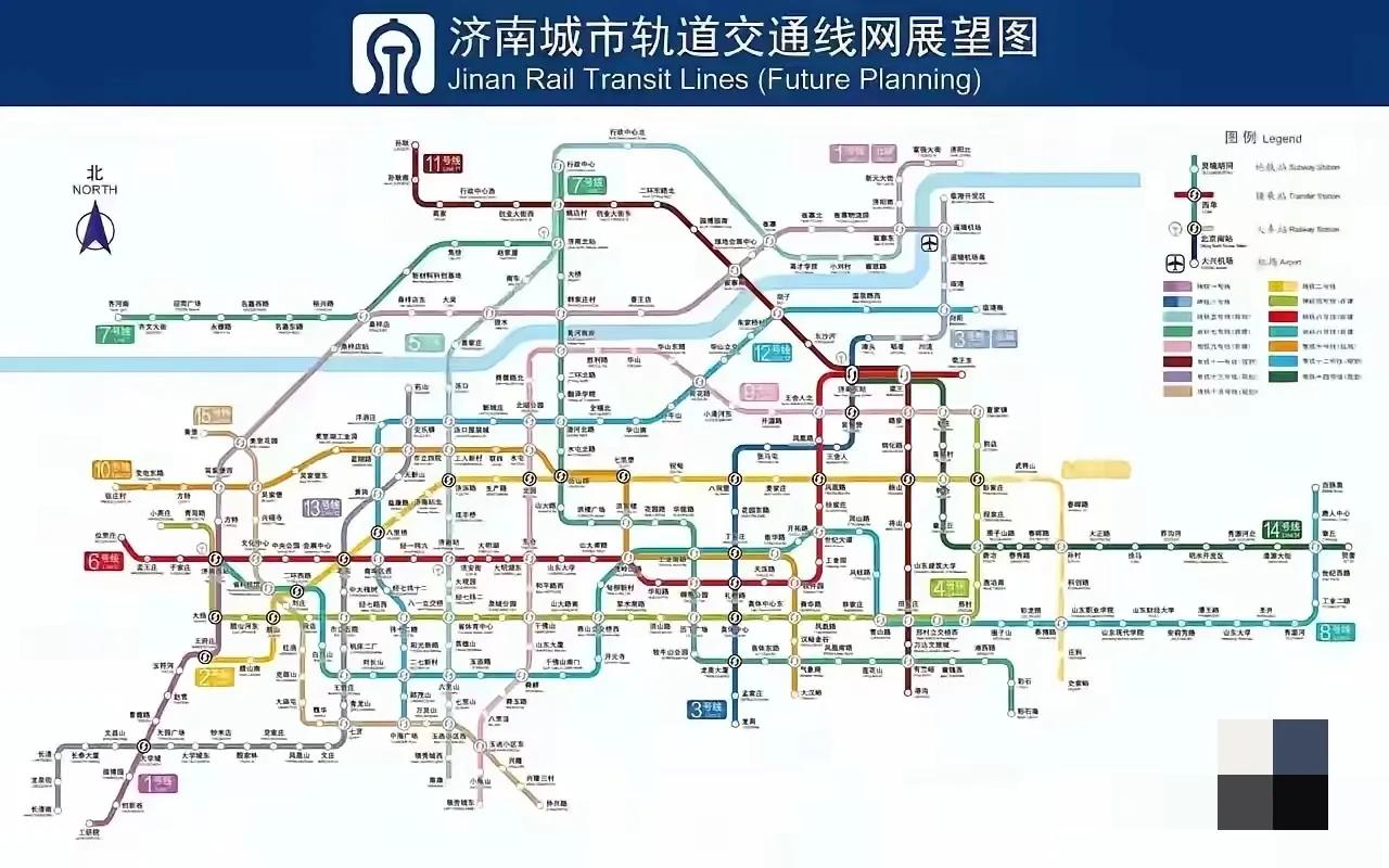 济南地铁规划展望，如果真按照这么建了，济南就跻身一流城市了。


不出意外的话，