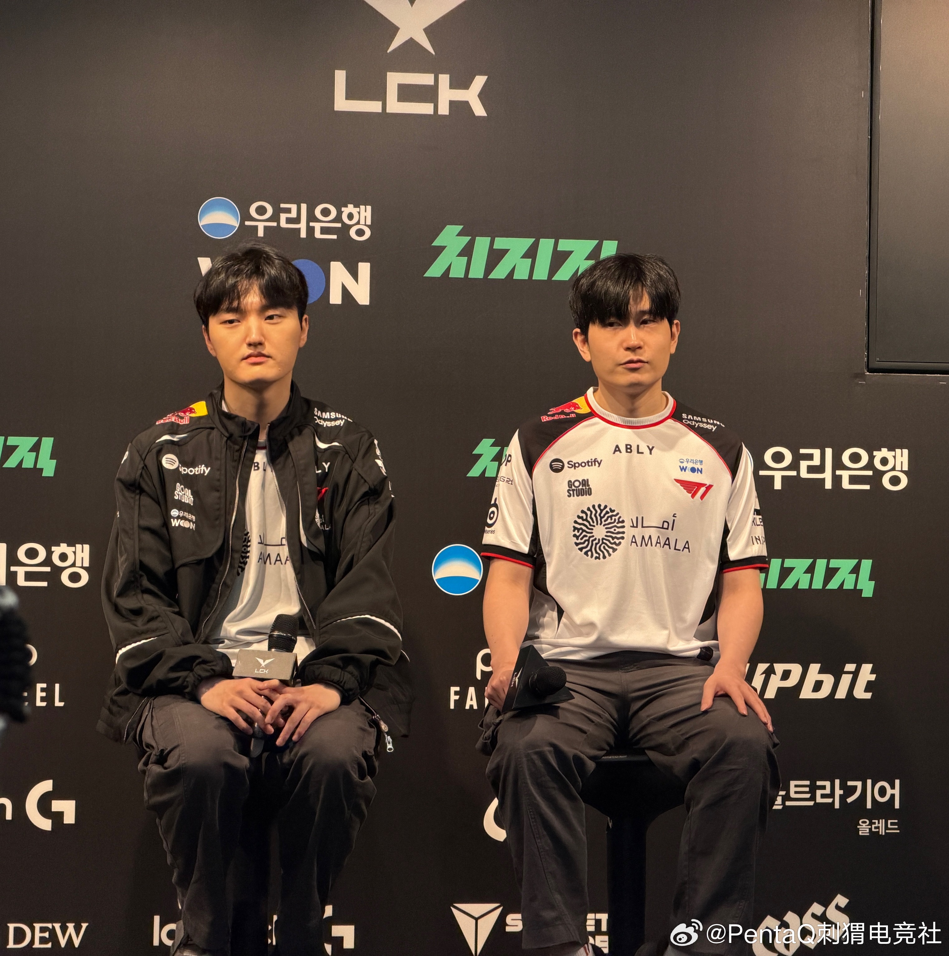 Peyz参加赛后群访T1[超话]刺猬前线2026lck ​​​