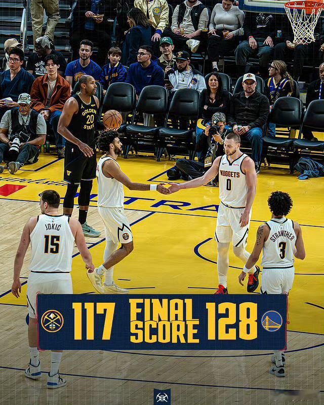 约基奇空砍35分20篮板12助攻，无库勇士战胜掘金勇士vs掘金