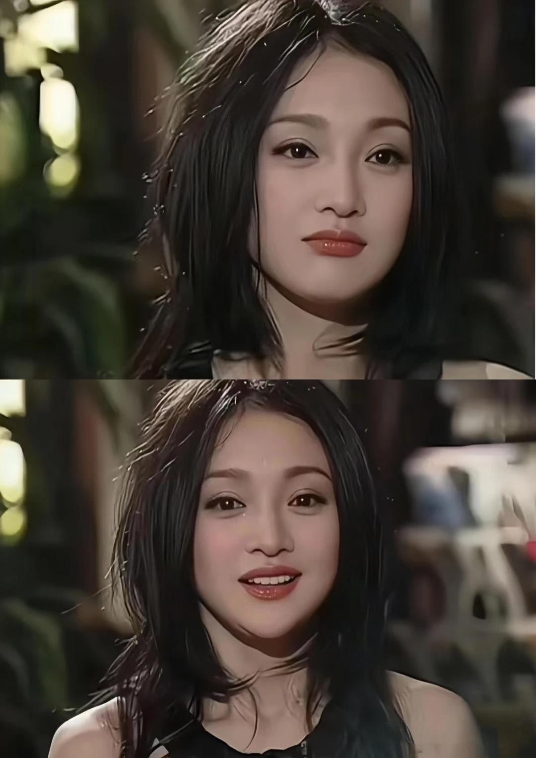 周迅绝不是绝代美人，她真的只有七十分漂亮，但她有一百分演技。
都说她像个精灵