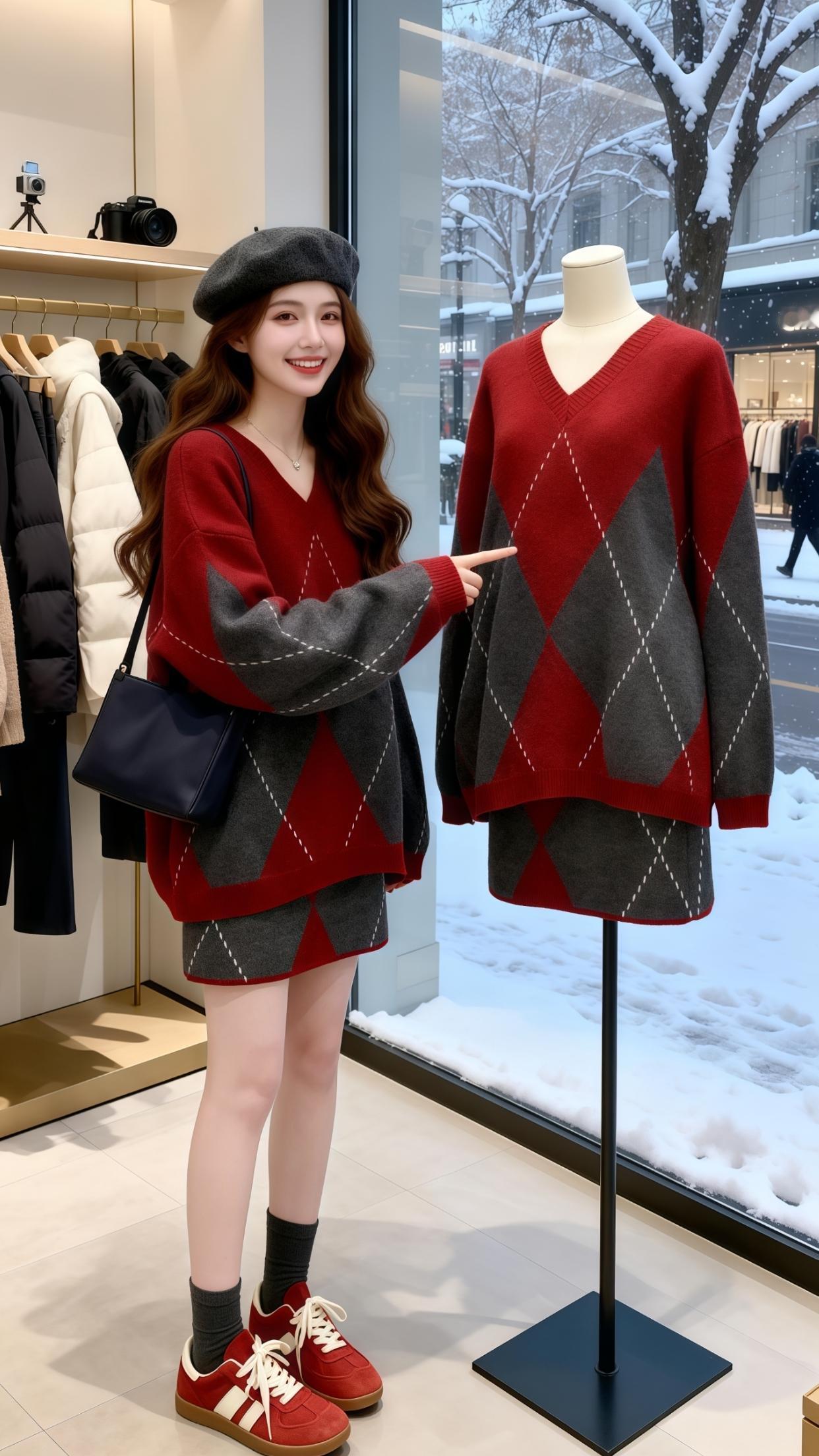 气质女神穿搭 精致穿搭 女神穿搭 新年穿搭 名媛气质