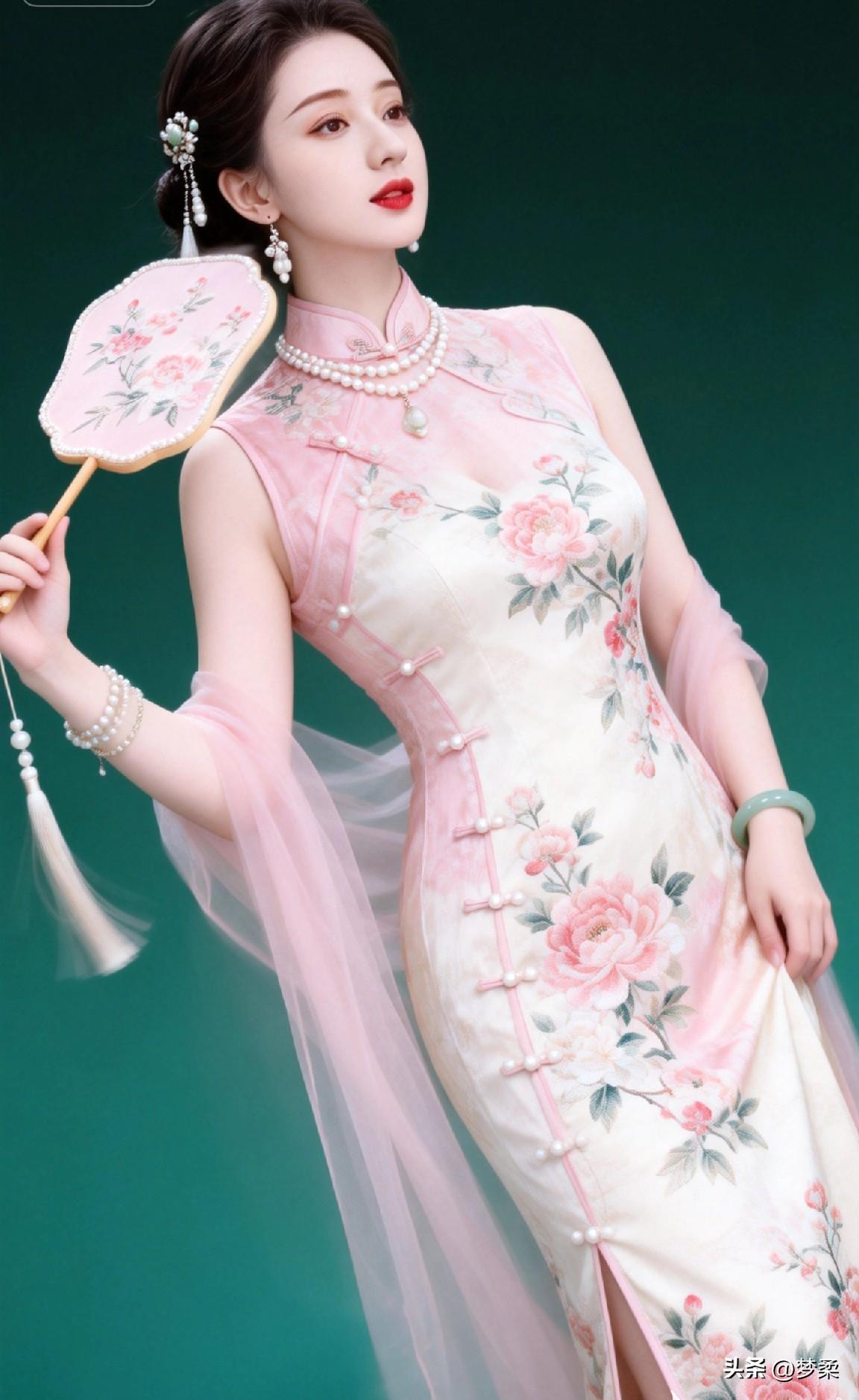 你们感觉穿旗袍是胖的穿好看还是瘦的穿好看呢？