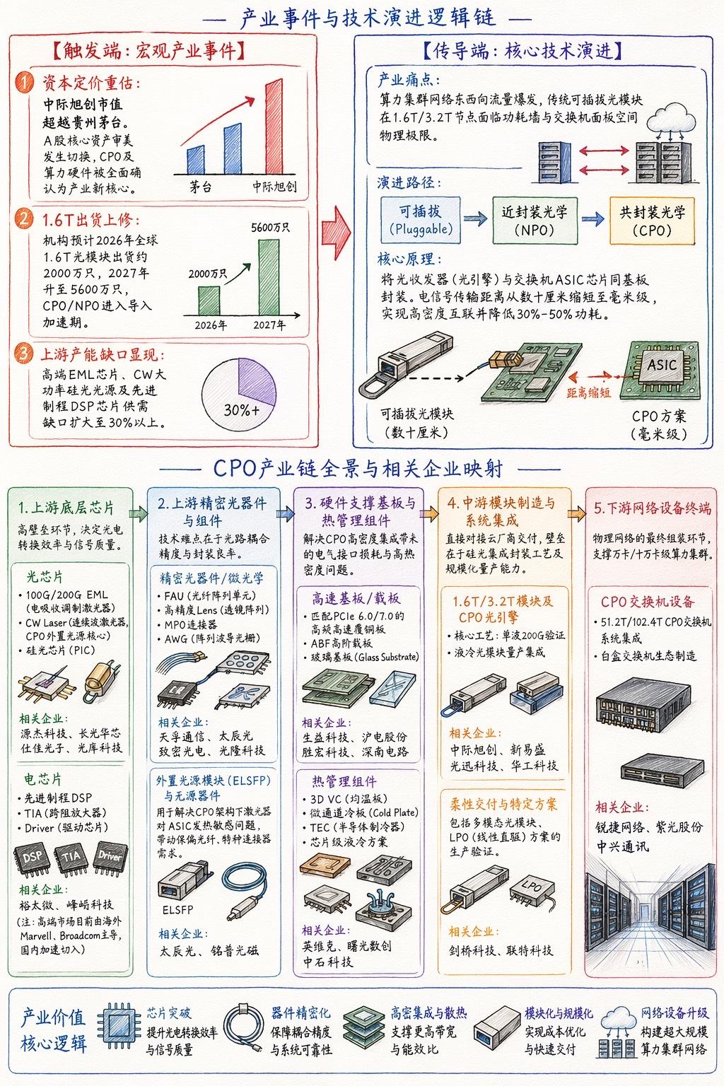 光模块进化史：从插拔到共封装，算力密度飙升，功耗狂降，中际旭创市值“茅台”不是梦