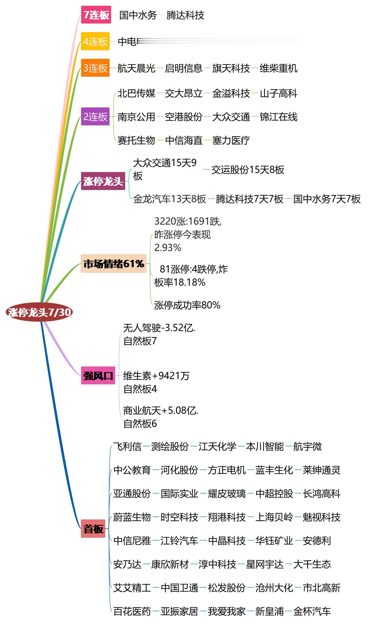 7月30日涨停龙头复盘！