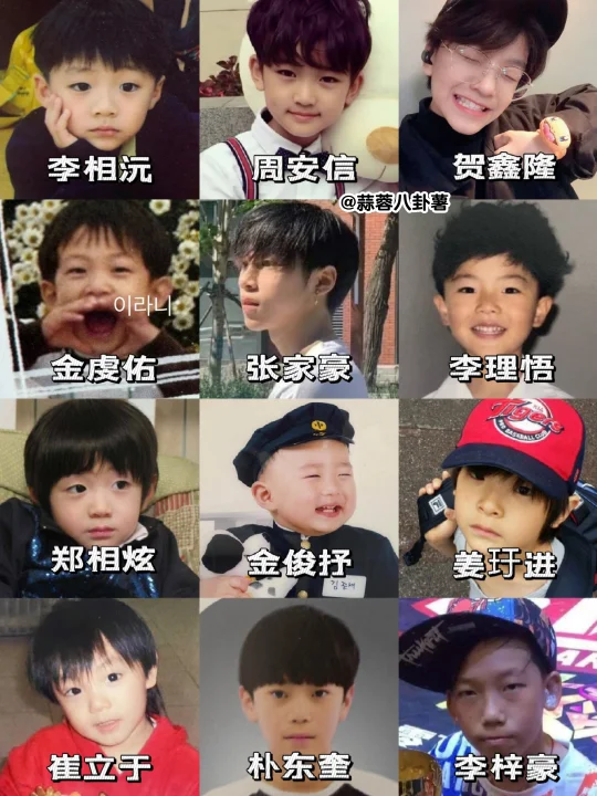 男宝星球2选手童年照合照‼️