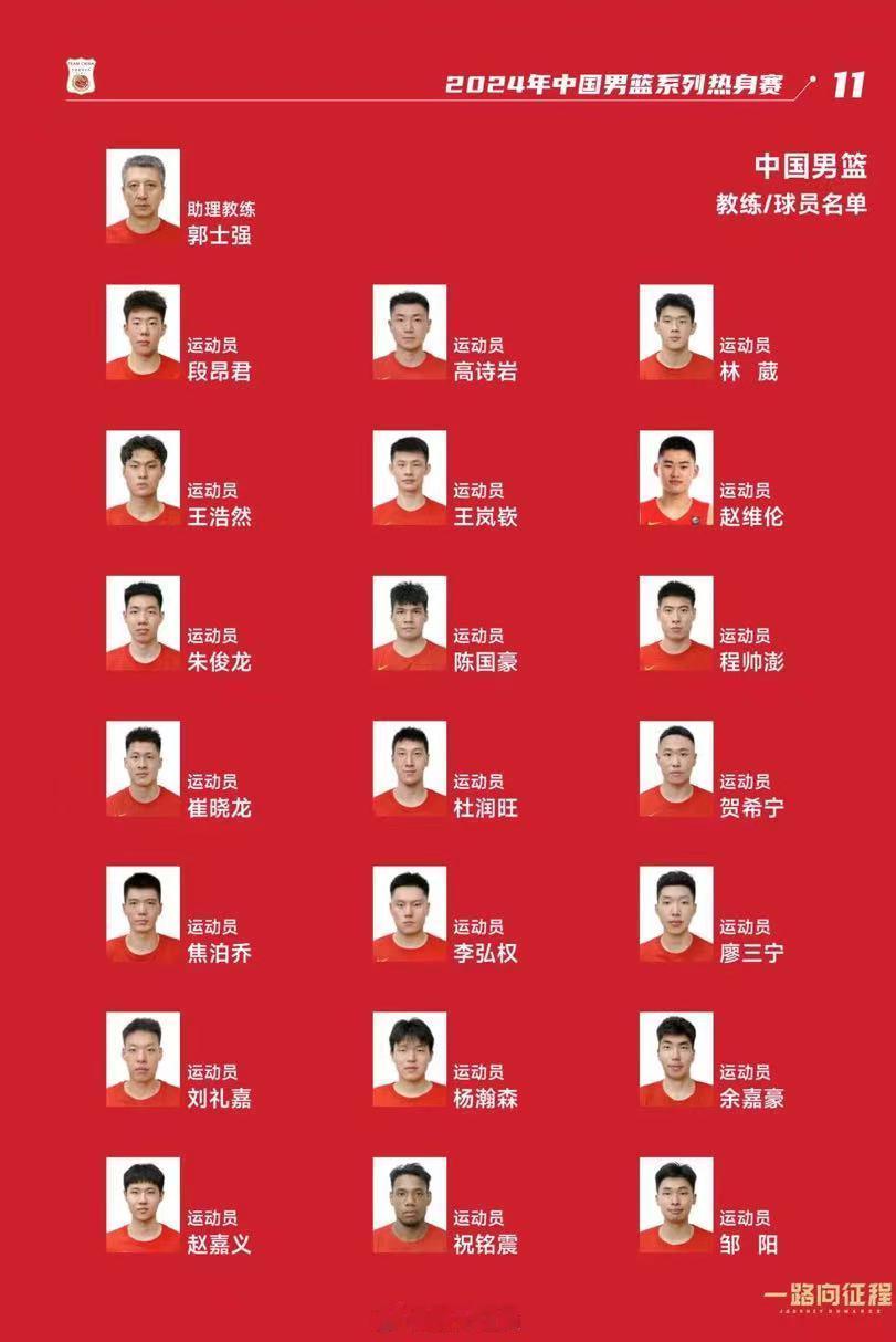 6月25日晚，2024年中国男篮系列热身赛内部教学赛在江苏昆山结束，中国男篮21