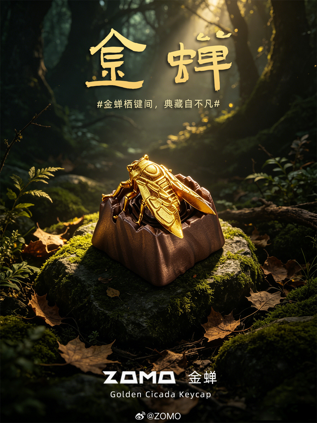 真不明白有什么好炫耀的 其实我一直觉得有一颗会透光的、细节满分的金蝉个性键帽是一