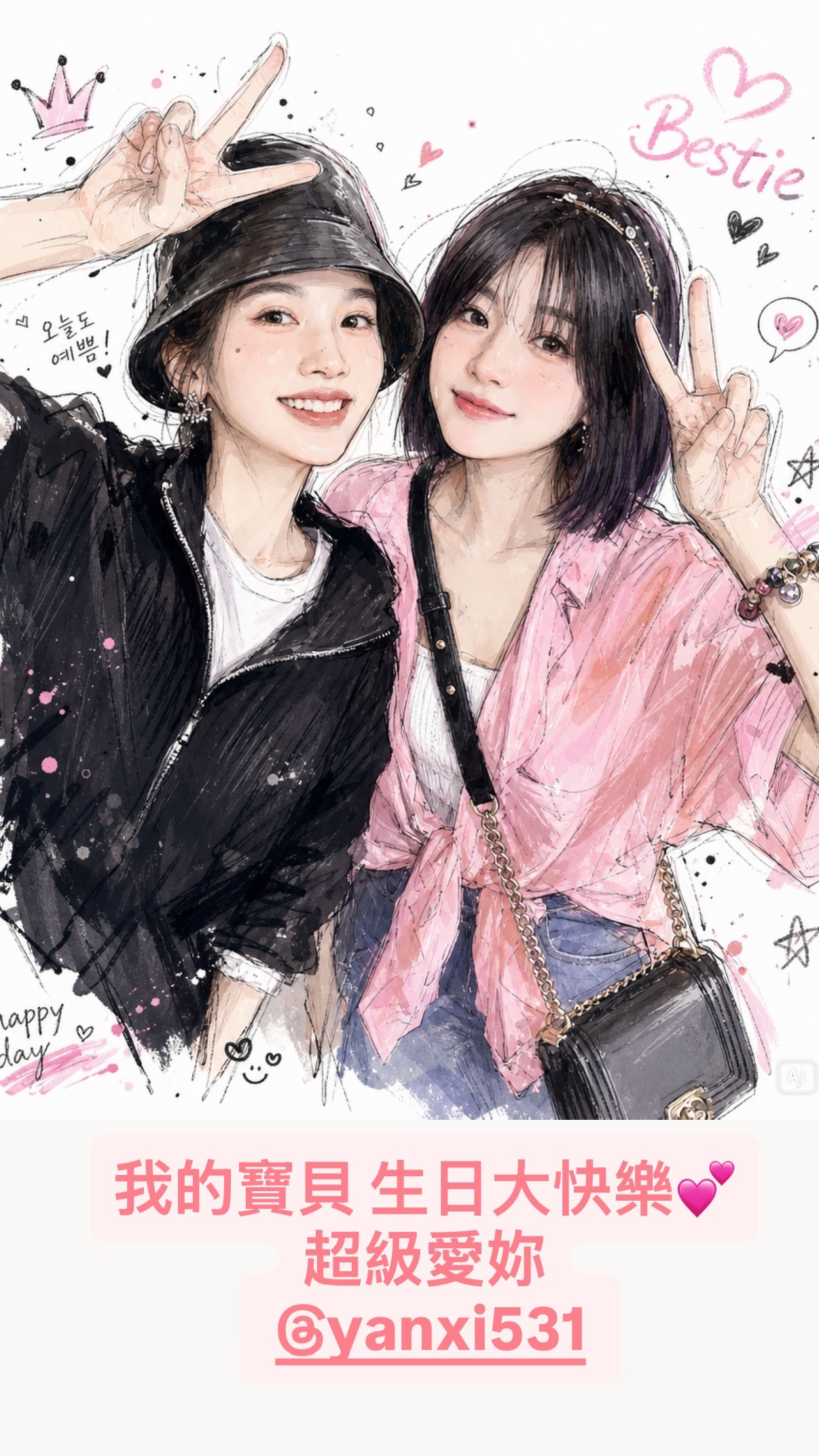 【楊丞琳IG限時動態】我的寶貝生日大快樂💕超級愛妳 （陳妍希）☆ rainie