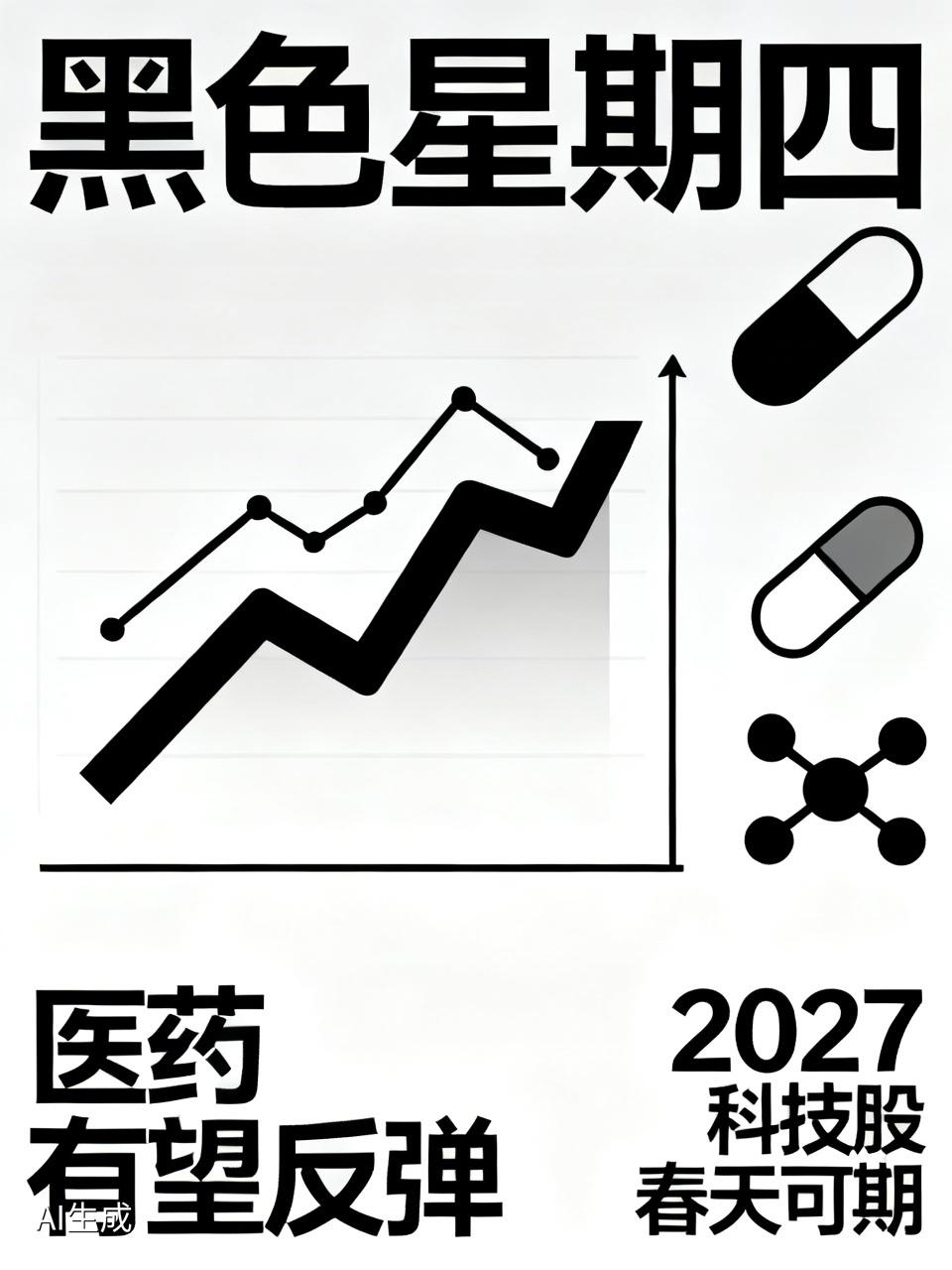 黑色星期四，只有医药可能是翻红的板块，因为医药，尤其创新药应该反弹了。
    
