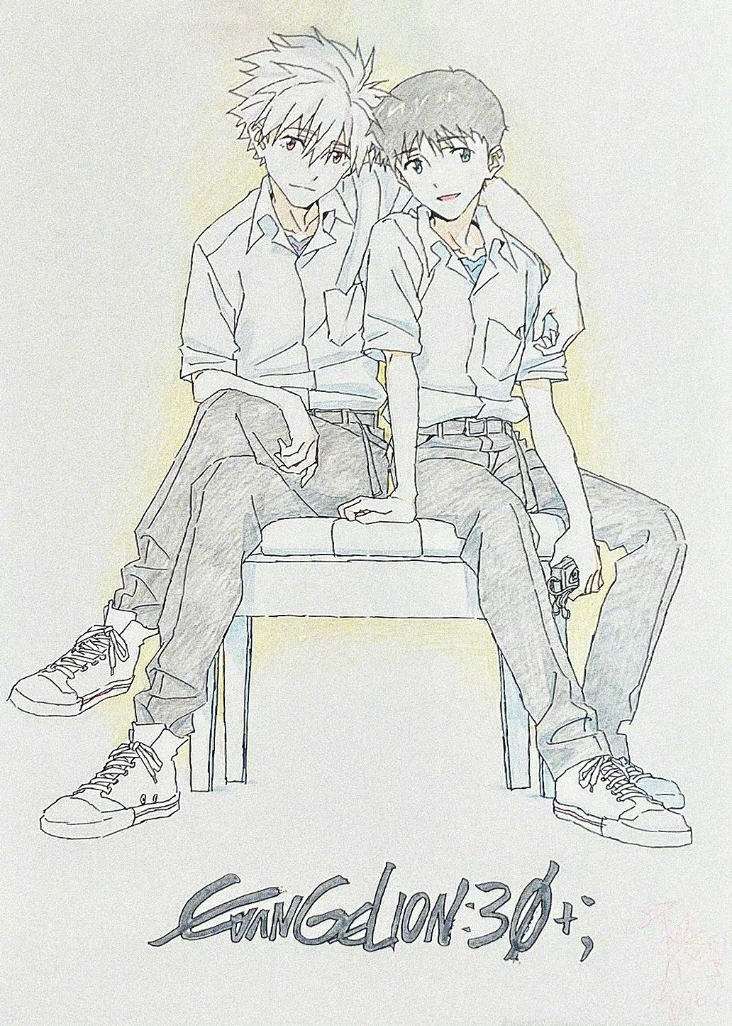 《新世纪福音战士/EVA》30 周 年 活动现场、作画导演·井关修一 新绘 碇真