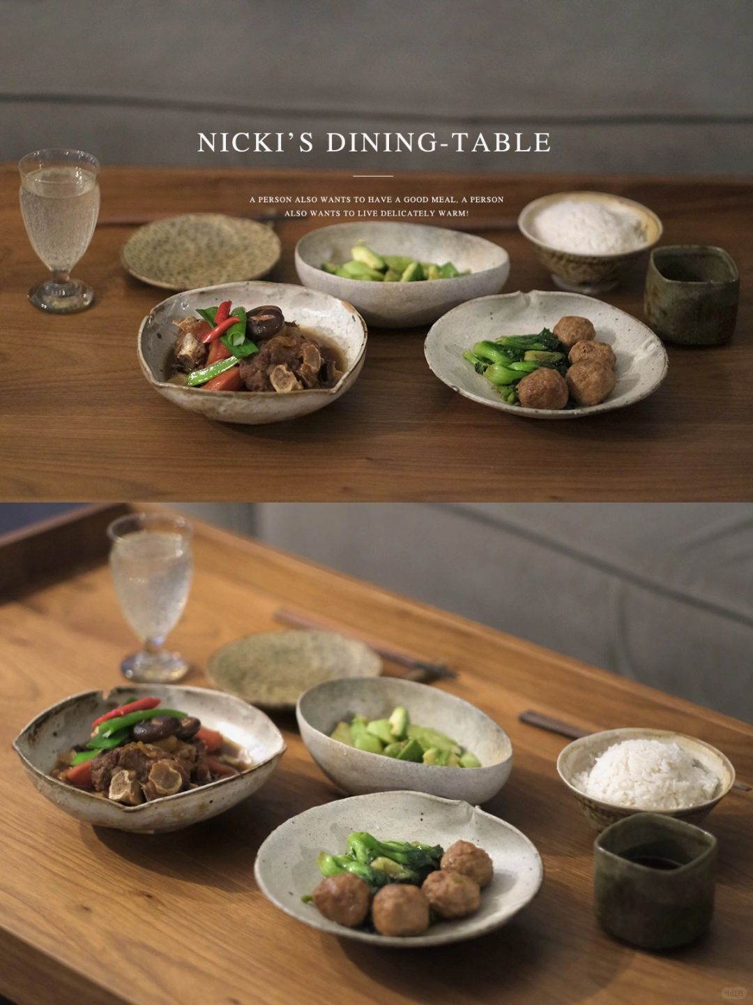 两个人的晚餐，一起好好吃饭…