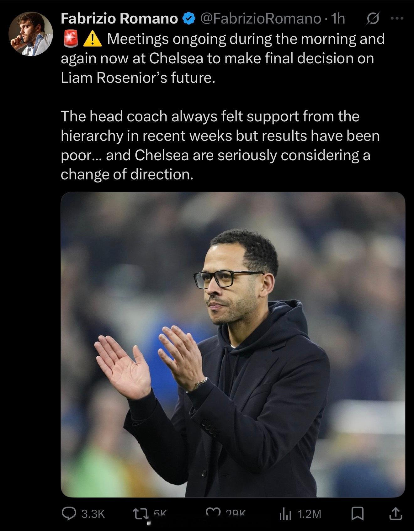 切尔西高层终于坐不住了，今天开始开会了，要不要解雇主教练 