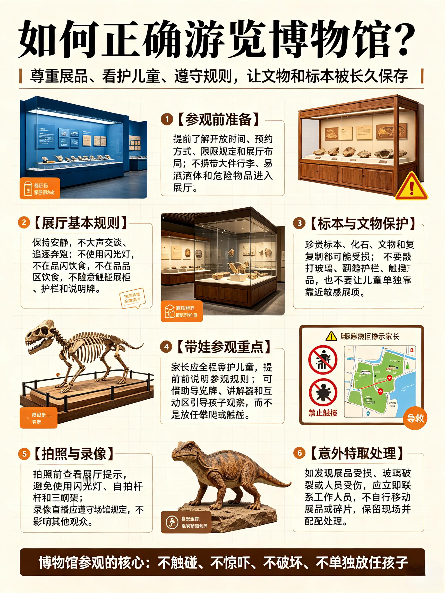 爸爸带娃博物馆玩珍贵标本致受损宝子们！最近那个爸爸带娃逛博物馆，徒手碰珍贵标本导