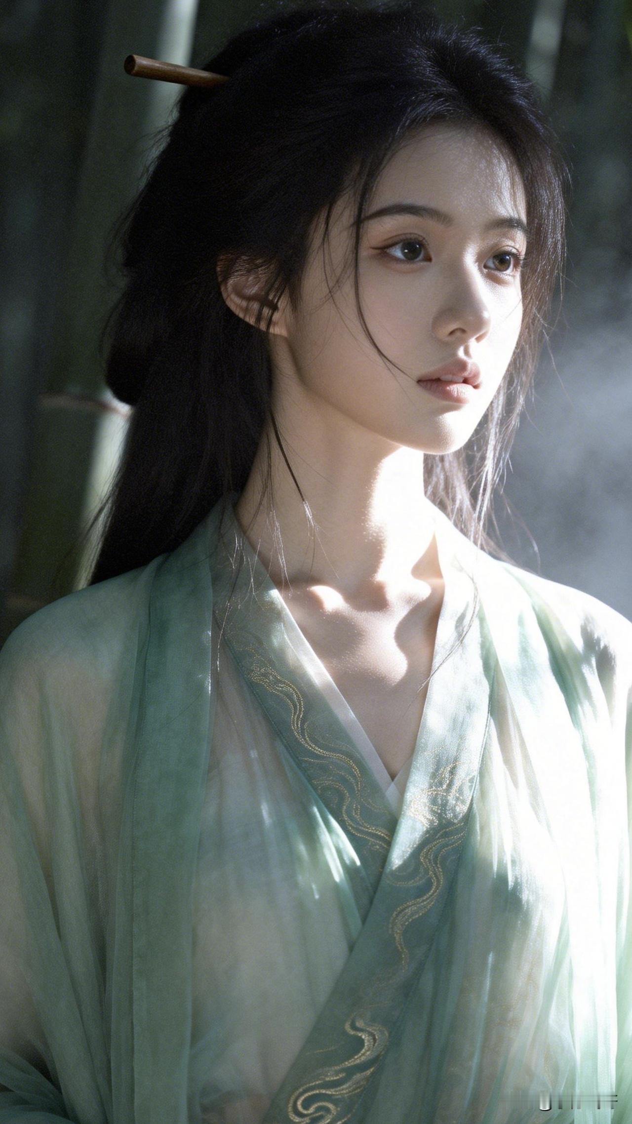 ：此情此景，我又想吟诗一首[可爱]“青衣拂袖子竹林，淡淡忧愁无处停；不知芳心何时